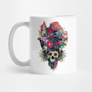 Floral Skull Vivid V Mug